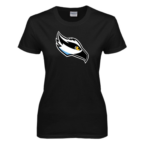  Womens Black Short Sleeve Tee - Osprey Head
