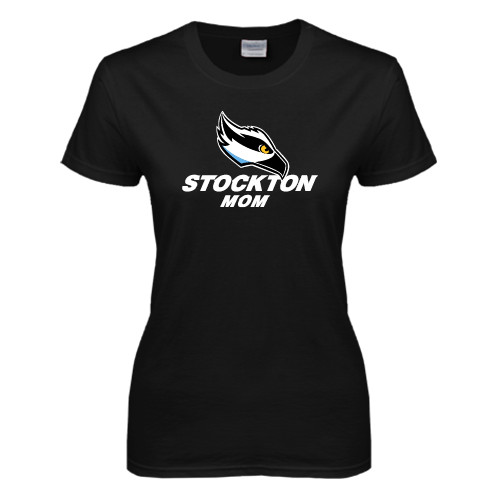  Womens Black Short Sleeve Tee - Mom