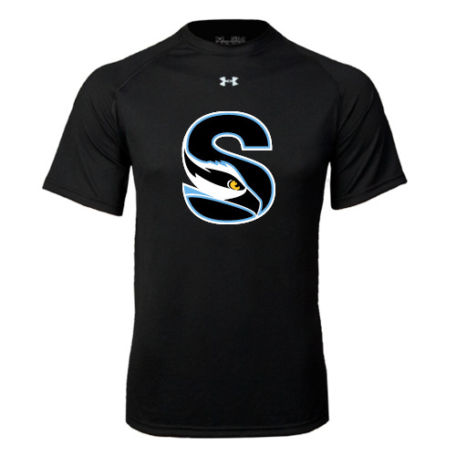  Under Armour Black Tech Tee - Secondary Logo