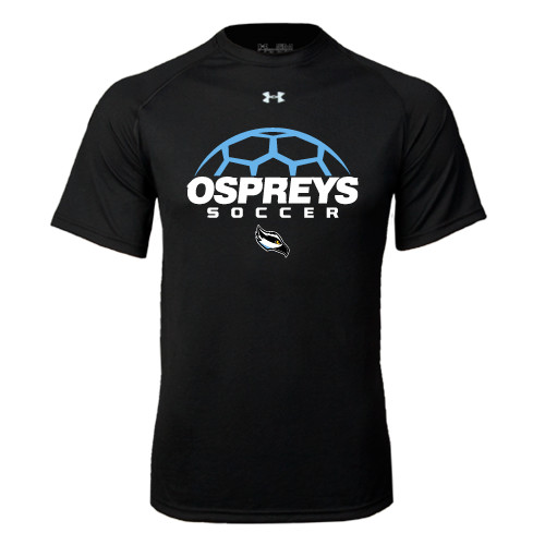  Under Armour Black Tech Tee - Soccer Design
