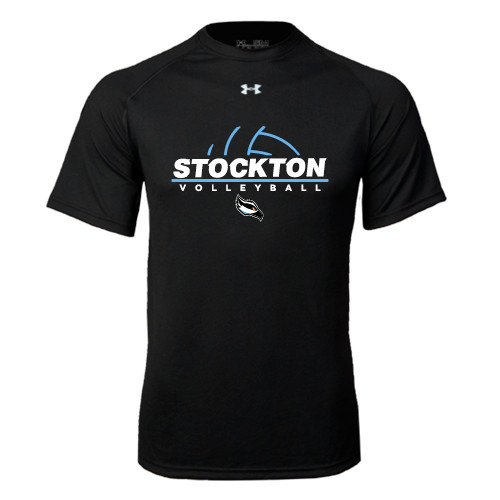  Under Armour Black Tech Tee - Volleyball Design
