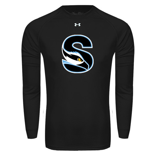  Under Armour Black Long Sleeve Tech Tee - Secondary Logo