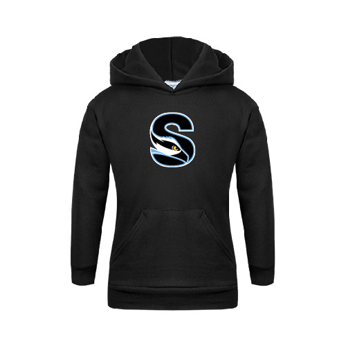  Youth Black Fleece Hoodie - Secondary Logo