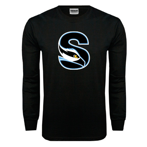  Black Long Sleeve T Shirt - Secondary Logo