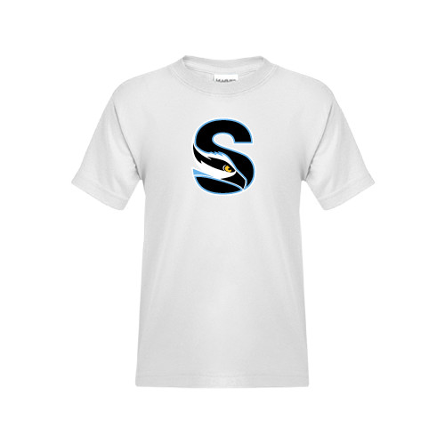  Youth White T Shirt - Secondary Logo