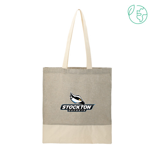  Split Recycled Grey Cotton Twill Convention Tote - Official Logo