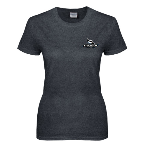  Womens Dark Heather Short Sleeve Tee - Official Logo