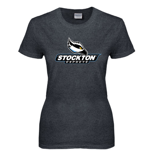  Womens Dark Heather Short Sleeve Tee - Official Logo