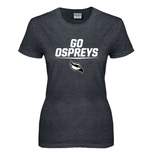  Womens Dark Heather Short Sleeve Tee - Go Ospreys