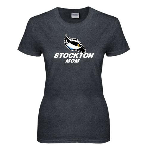  Womens Dark Heather Short Sleeve Tee - Mom