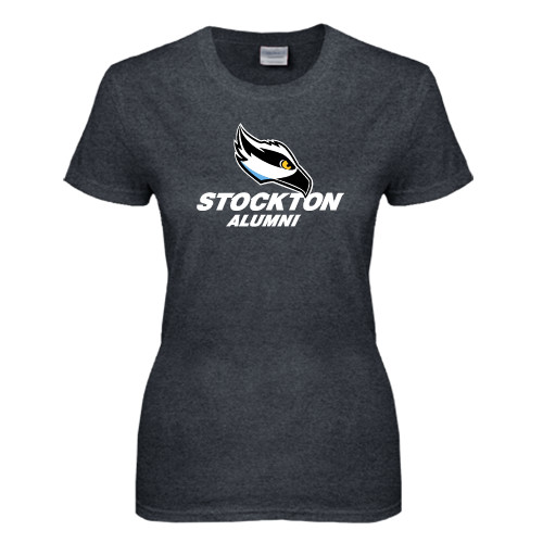  Womens Dark Heather Short Sleeve Tee - Alumni