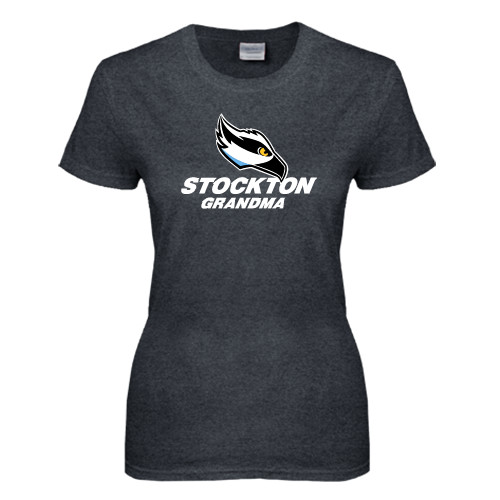  Womens Dark Heather Short Sleeve Tee - Grandma
