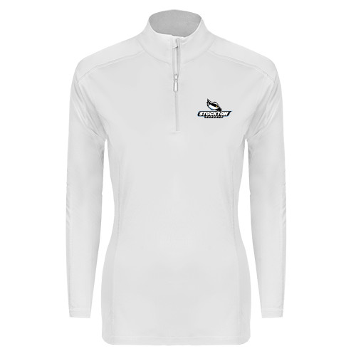  Syntrel Womens Platinum Interlock 1/4 Zip - Official Logo