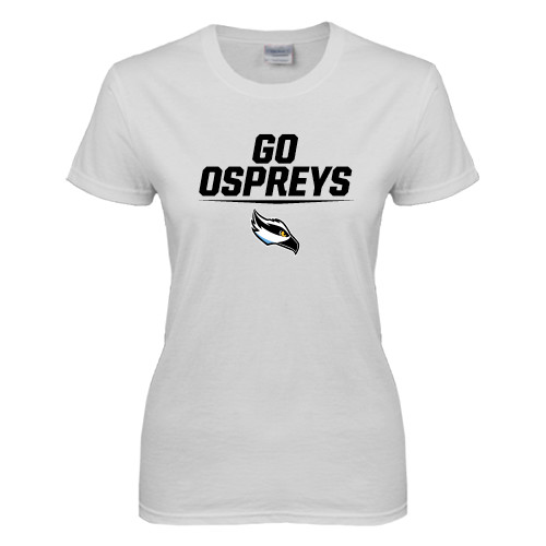  Womens White Short Sleeve Tee - Go Ospreys