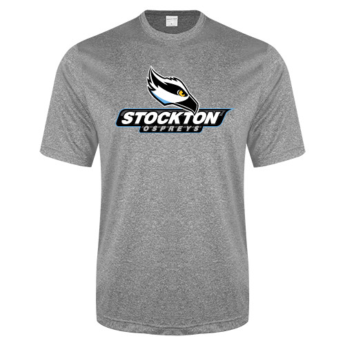  Grey Heather Performance Contender Tee - Official Logo