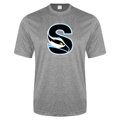  Grey Heather Performance Contender Tee - Secondary Logo