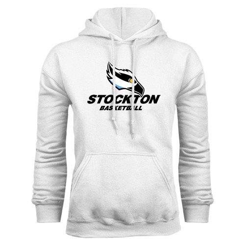  White Fleece Hoodie - Stockton Basketball
