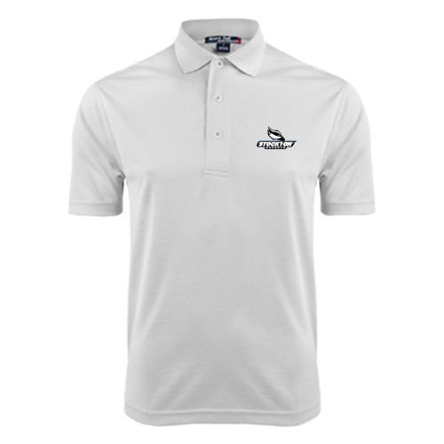  White Dry Mesh Polo - Official Logo