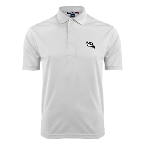  White Dry Mesh Polo - Osprey Head
