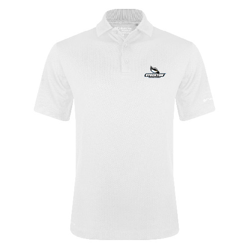  Columbia White Omni Wick Drive Polo - Official Logo