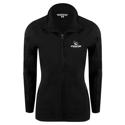  Womens Black Softshell Jacket - Official Logo