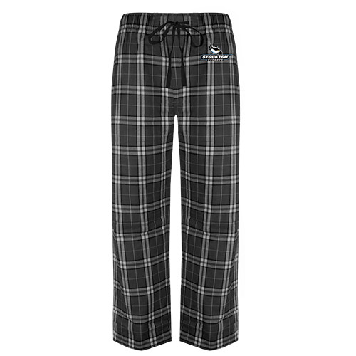  Black/Grey Flannel Pajama Pant - Official Logo