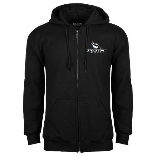  Black Fleece Full Zip Hoodie - Official Logo