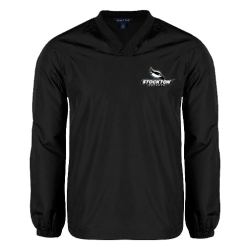  Black V Neck Raglan Windshirt - Official Logo
