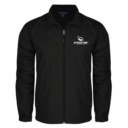  Black Full Zip Wind Jacket - Official Logo