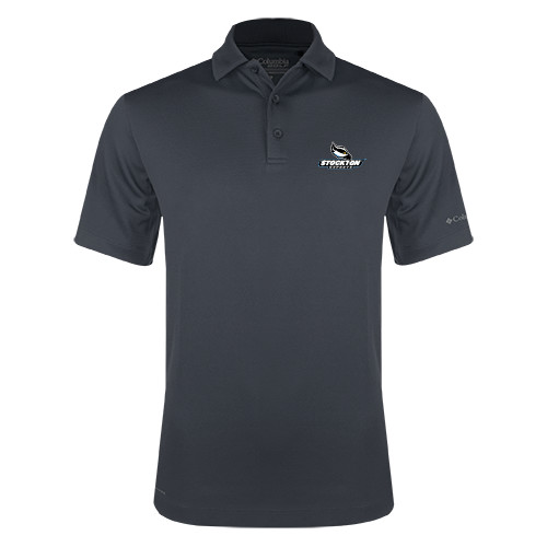  Columbia Charcoal Omni Wick Drive Polo - Official Logo