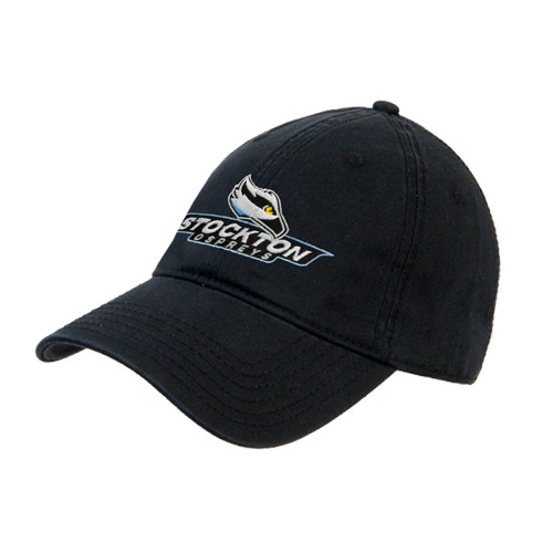 Black Unstructured Adjustable Low Profile Hat - Official Logo