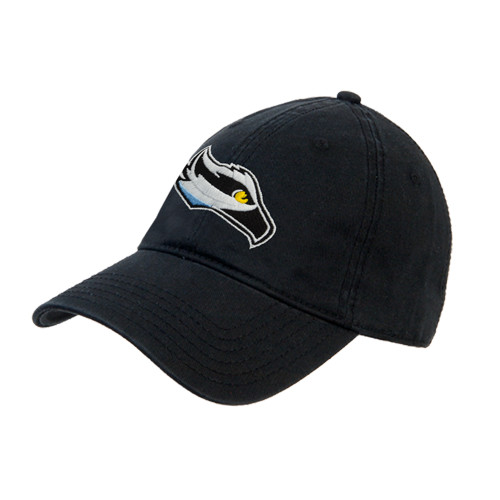  Black Unstructured Adjustable Low Profile Hat - Osprey Head