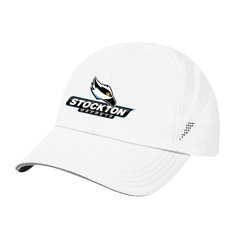  Womens White Performance Cap - Official Logo