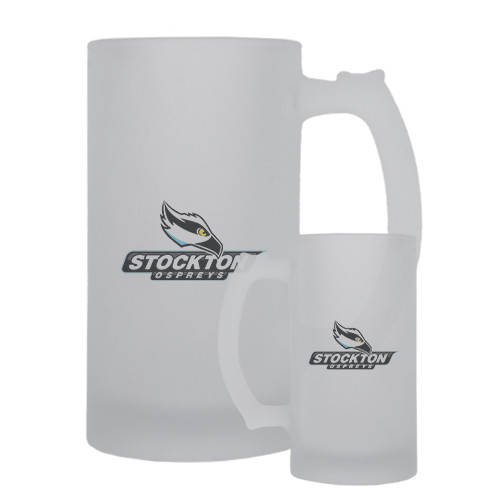  Full Color Decorative Frosted Glass Mug 16oz - Official Logo