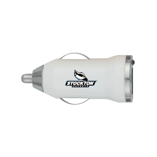  On the Go White Car Charger - Official Logo