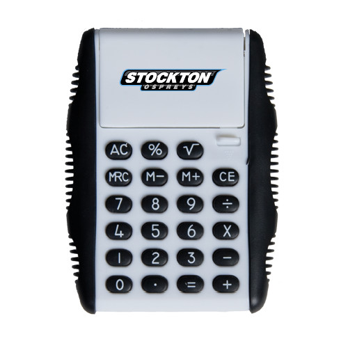  White Flip Cover Calculator - Wordmark