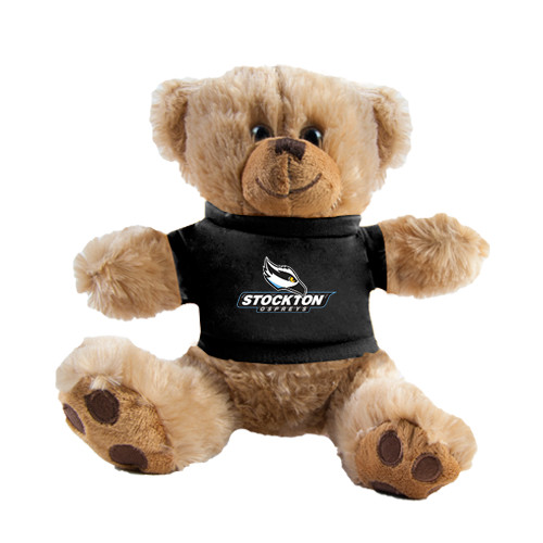  Plush Big Paw 8 1/2 inch Brown Bear w/Black Shirt - Official Logo