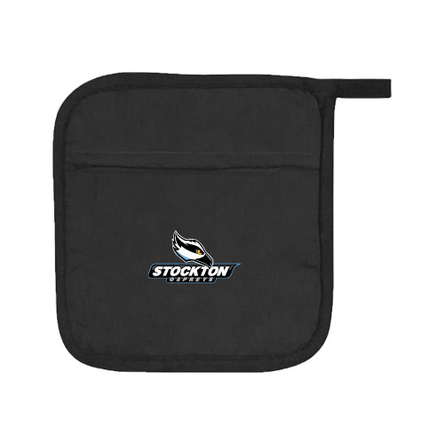 Quilted Canvas Black Pot Holder - Official Logo