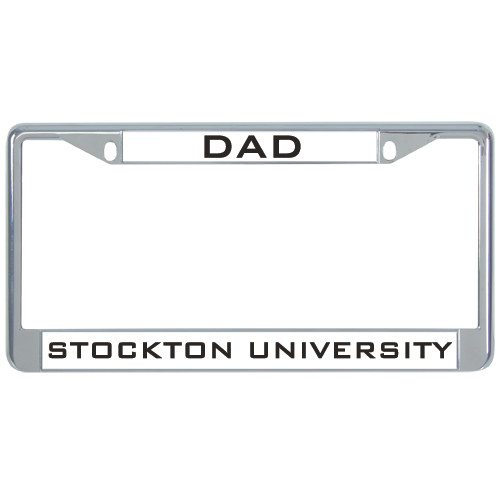  Dad Metal License Plate Frame in Chrome - Dad