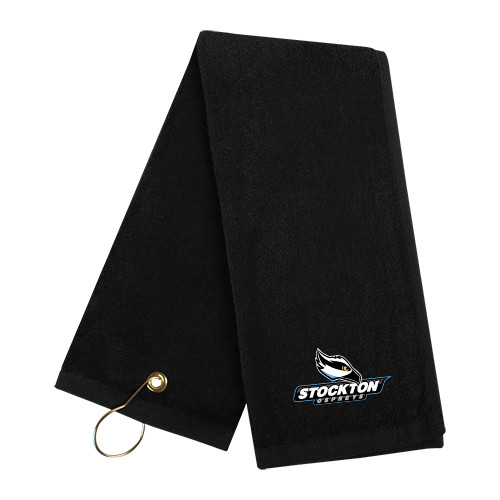  Black Golf Towel - Official Logo