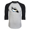 Thumbnail image for  White/Black Raglan Baseball T Shirt