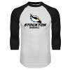 Thumbnail image for  White/Black Raglan Baseball T Shirt