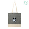 Thumbnail image for  Split Recycled Black Cotton Twill Convention Tote