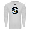 Thumbnail image for  Under Armour White Long Sleeve Tech Tee