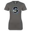 Thumbnail image for  Next Level Womens Charcoal Boyfriend Tee