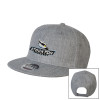 Thumbnail image for  Heather Grey Wool Blend Flat Bill Snapback Hat
