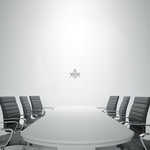  1 ft x 1 ft Fan WallSkinz - Square and Compass with G
