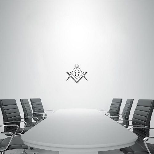  2 ft x 2 ft Fan WallSkinz - Square and Compass with G