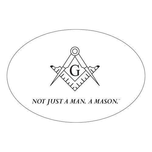  Large Decal - Not Just A Man A Mason