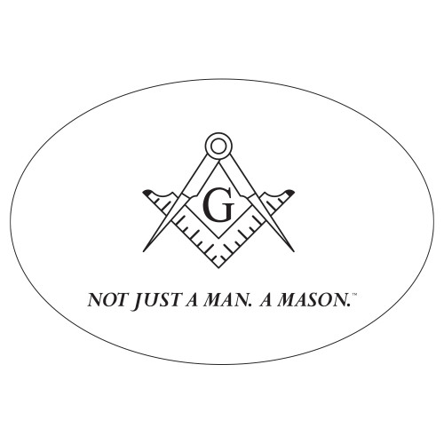  Extra Large Decal - Not Just A Man A Mason